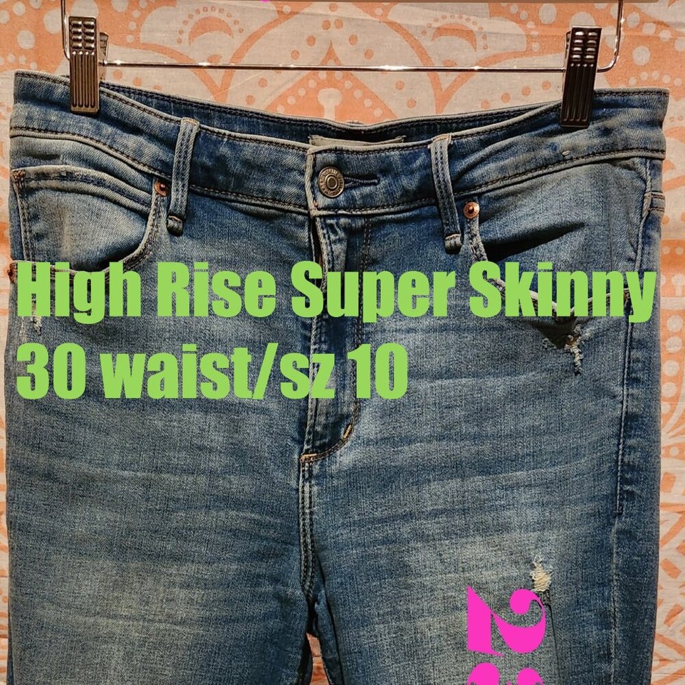 Abercrombie & Fitch High-Rise Super Skinny Ankle Jeans